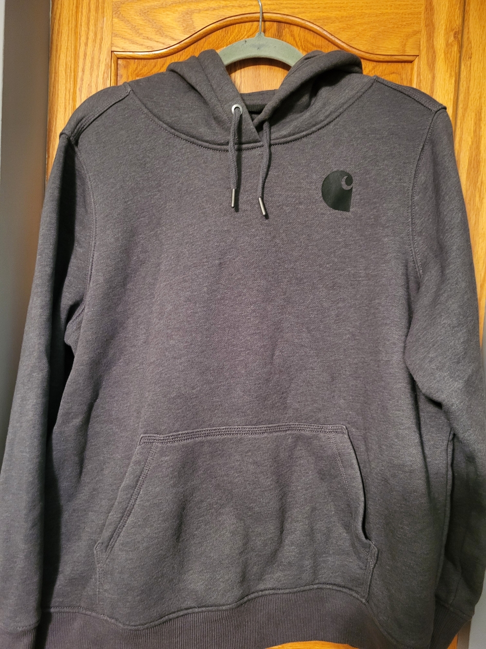 Carhartt Women's Dark Gray Relaxed Fit Pullover Hoodie Size XL 16/18